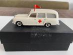 Mercedes Benz 220 S Ambulance Tekno, Hobby en Vrije tijd, Modelauto's | 1:43, Ophalen of Verzenden, Zo goed als nieuw, Auto, Overige merken