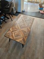 Salontafel visgraat BePureHome Rhombic, Huis en Inrichting, Tafels | Salontafels, Ophalen, 50 tot 100 cm, 100 tot 150 cm, Teakhout