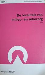 J.G.V. Maas - De Kwaliteit van Milieu-en Arbo-Zorg, J.G.V. Maas; H.J. Doeleman, Ophalen of Verzenden, Zo goed als nieuw