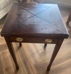 Antieke kaart-/ bridgetafel. Uniek exemplaar, Ophalen of Verzenden