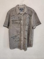 043. Desigual overhemd - korte mouwen - XL, Desigual, Ophalen of Verzenden, Zo goed als nieuw, Grijs