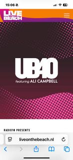 2 tickets UB40 live on the beach Scheveningen, Twee personen, Overige soorten, Overige typen
