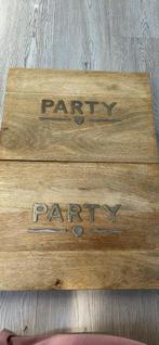 2 riviera maison houten party placemat onderzetters, Huis en Inrichting, Woonaccessoires | Onderzetters, Ophalen, Zo goed als nieuw