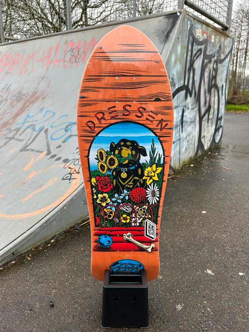 Santa cruz dressen pup skateboard vintage toy art buiten, Sport en Fitness, Skateboarden, Nieuw, Skateboard, Verzenden
