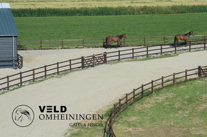 Houten Omheining, Hekwerk, Paddock, Weide, Rijbak, Longeren, Dieren en Toebehoren, Stalling en Weidegang, Opfok, Stalling, Weidegang