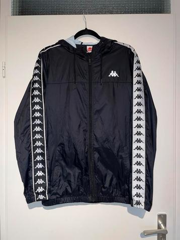 KAPPA heren vintage zwarte regen wind jack jas mt M beschikbaar voor biedingen