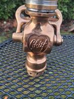 Vintage koperen Chief Elkhart Brandweer spuitmondstuk, Ophalen of Verzenden
