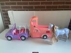 Auto, trailer met paard, Ophalen of Verzenden, Gebruikt, Barbie