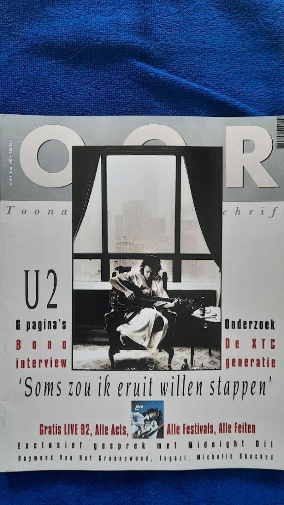 OOR 10-1992 Bono U2 Festivalgids Midnight Oil Raymond van he, Boeken, Tijdschriften en Kranten, Zo goed als nieuw, Muziek, Film of Tv
