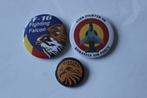 3 buttons  f-16   53  sqn Romanian  air force, Verzamelen, Verzenden, Zo goed als nieuw, Patch, Badge of Embleem