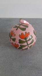 Keramiek stenen bal decoratie paasboom hanger bloem roze, Ophalen of Verzenden