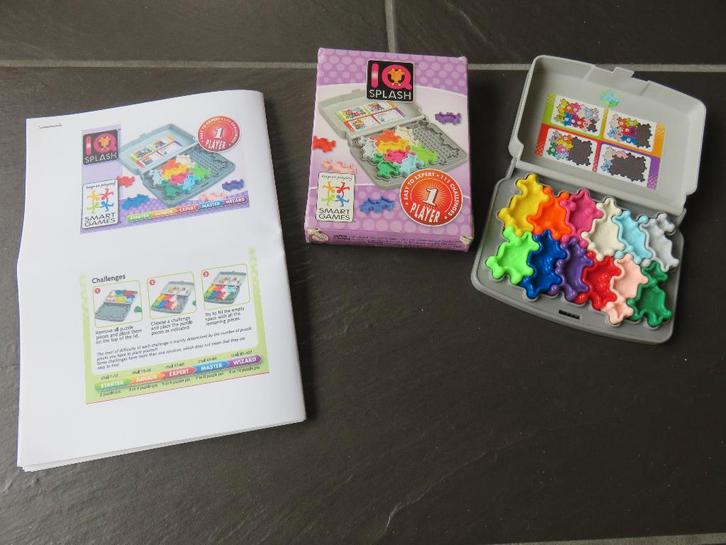 Smart games IQ splash, denkspel voor 1 speler vanaf 6 jaar., Hobby en Vrije tijd, Denksport en Puzzels, Gebruikt, Rubik's of 3D-puzzel