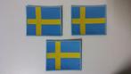 Zweden Zweedse landen vlag PATCH kledingembleem, Nieuw, Ophalen of Verzenden