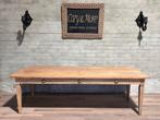 Franse boerentafel met 3 lades - 260 x 99 cm + 78,5 cm hoog, Huis en Inrichting, Tafels | Eettafels, Eikenhout, 200 cm of meer