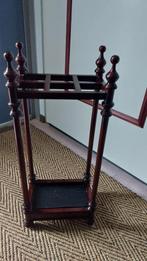 Engelse klassieke paraplubak mahoniehout zgan, Ophalen, Zo goed als nieuw, Hout