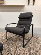 Nieuw Leolux Indra Fauteuil met Poef Blauw Design stoel Stof, Huis en Inrichting, Fauteuils, Leolux, Nieuw, 75 tot 100 cm, Ophalen of Verzenden