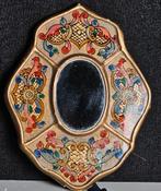 Vintage Small Decorative Peruvian Mirror Hand Painted Mirror, Minder dan 50 cm, Gebruikt, Ophalen of Verzenden, Minder dan 100 cm