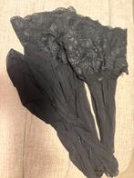 Nylon Hold Ups - Zwart, Kleding | Dames, Leggings, Maillots en Panty's, Verzenden, Zwart, Maat 44/46 (L), Panty