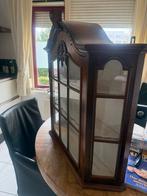 Antiek Wandkastje met Glazen Deur, Antiek en Kunst, Ophalen of Verzenden