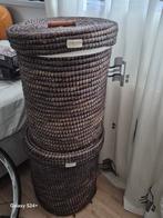 Mooie rieten wasmand met deksel, Ophalen, Gebruikt, 40 liter of meer, Riet