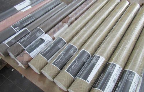 12 rol VINYL-BEHANG 9x CASAMANCA en 3x ARTE , nieuw, Huis en Inrichting, Stoffering | Behang, 75 m² of meer, Verzenden