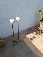 Smeedijzeren kandelaars, Huis en Inrichting, Lampen | Vloerlampen, Ophalen, Gebruikt, Metaal, Minder dan 100 cm
