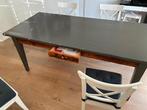 Houten rechthoekige eettafel, Huis en Inrichting, Ophalen, Gebruikt, 50 tot 100 cm, Vijf personen of meer