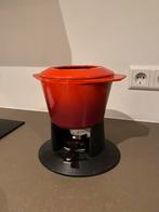 Rode (kaas)fonduepan voor gasfornuis - Prima staat!, Ophalen, Zo goed als nieuw