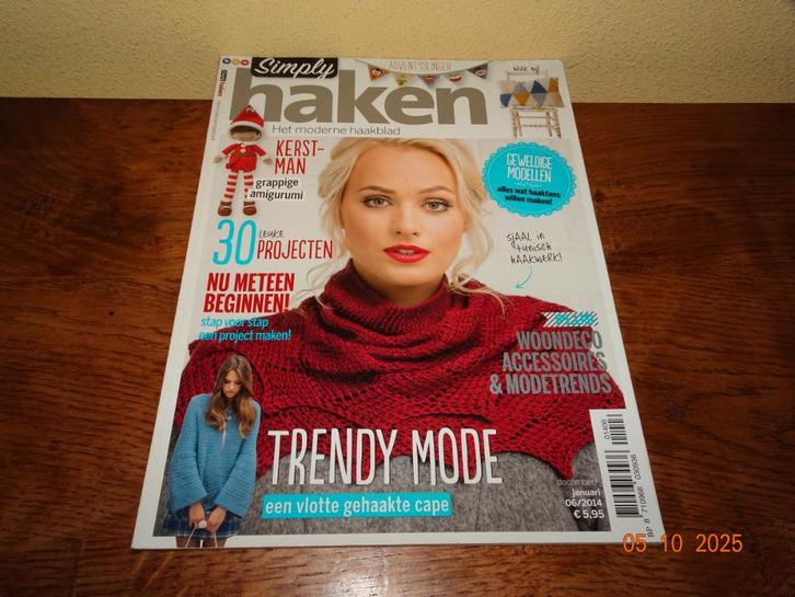 Simply haken 06/2014 Trendy mode haaktijdschrift, Hobby en Vrije tijd, Breien en Haken, Zo goed als nieuw, Haken, Patroon of Boek