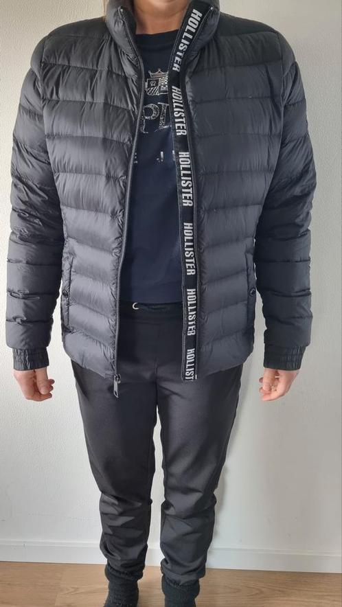 Dames jas Hollister. Maat L. Zwart, Kleding | Dames, Jassen | Winter, Gedragen, Maat 42/44 (L), Zwart, Ophalen of Verzenden