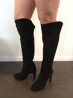 Dungelmann hoge laarzen, geheel leer; rits achterzijde,mt 38, Hoge laarzen, Zwart, Ophalen of Verzenden, Zo goed als nieuw