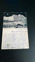 Roemenië Boekarest gerechtsgebouw + volle maan, Ophalen of Verzenden, Voor 1920, Gelopen, Overig Europa