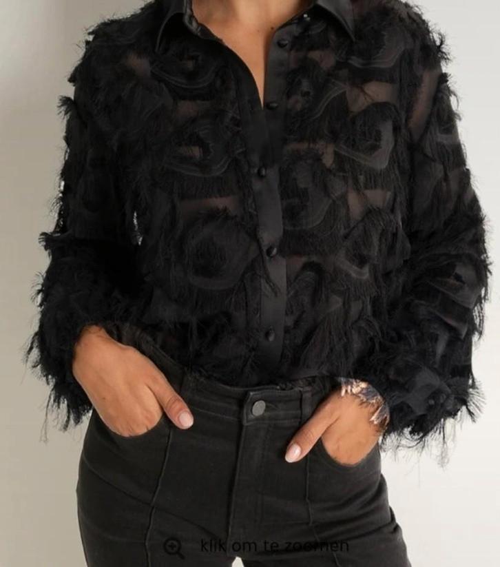 Blouse Claudia Strater maat 40 zgan, Kleding | Dames, Blouses en Tunieken, Zo goed als nieuw, Maat 38/40 (M), Zwart, Verzenden