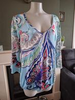 K Design helder blauwe top L 42 44 Gratis Verzenden NL, Kleding | Dames, K-design, Maat 42/44 (L), Zo goed als nieuw, Lange mouw