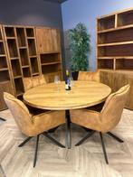 LEEGVERKOOP MANGO TAFEL LAAGSTE PRIJS VAN NEDERLAND VOORRAAD, Huis en Inrichting, Stoelen, Ophalen, MODERN, Bruin, Nieuw