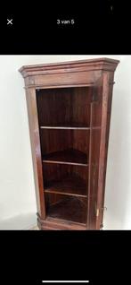 Antieke houten hoek kast!, Huis en Inrichting, Kasten | Boekenkasten, 100 tot 150 cm, 200 cm of meer, Ophalen of Verzenden, Zo goed als nieuw