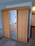 Kledingkast met schuifdeuren en spiegel, Huis en Inrichting, Ophalen, Gebruikt, 200 cm of meer, 150 tot 200 cm