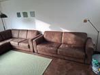 Hoekbank en 3-zitsbank, Huis en Inrichting, Banken | Bankstellen, Ophalen, Gebruikt, Hoekbank, 75 tot 100 cm