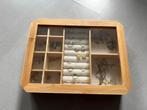 Sieraden doos Bamboe licht ZGAN, Huis en Inrichting, Kasten | Vitrinekasten, Ophalen, Minder dan 50 cm, Zo goed als nieuw, Minder dan 25 cm