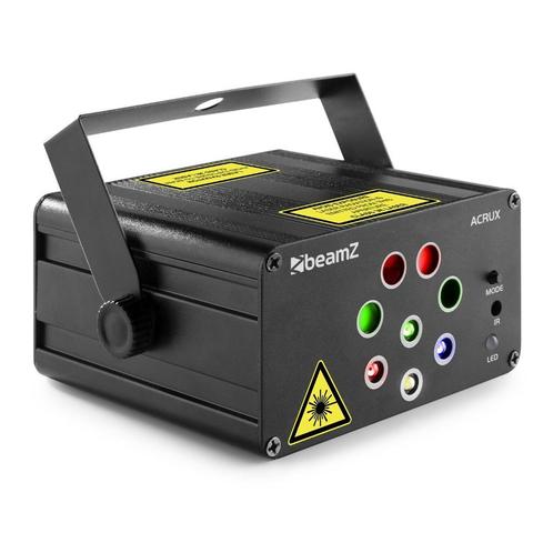 Laser Beamz Acrux quatro, 4-voudige laser, Muziek en Instrumenten, Licht en Laser, Nieuw, Laser, Geluidgestuurd, Kleur, Stroboscoopeffect
