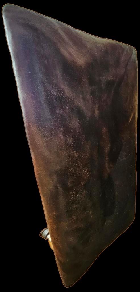 Unieke, originele antieke turntafel, bekleed met leer, Antiek en Kunst, Antiek | Meubels | Stoelen en Banken, Ophalen