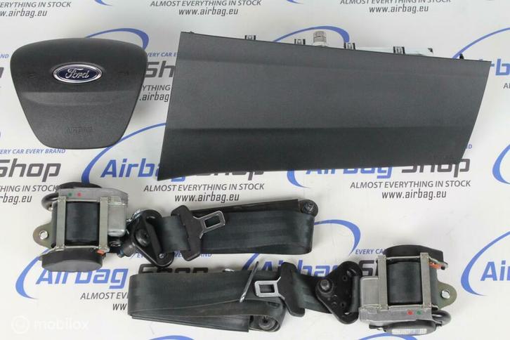 Airbag set Paneel set zwart Ford Transit custom 2012 – 2023, Auto-onderdelen, Dashboard en Schakelaars, Gebruikt, Ophalen of Verzenden