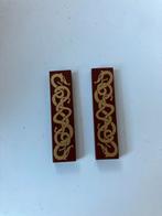 Lego 2431pb0043 Tile 1 x 4 with Gold Viking Snakes Pattern, Ophalen of Verzenden, Zo goed als nieuw, Losse stenen, Lego