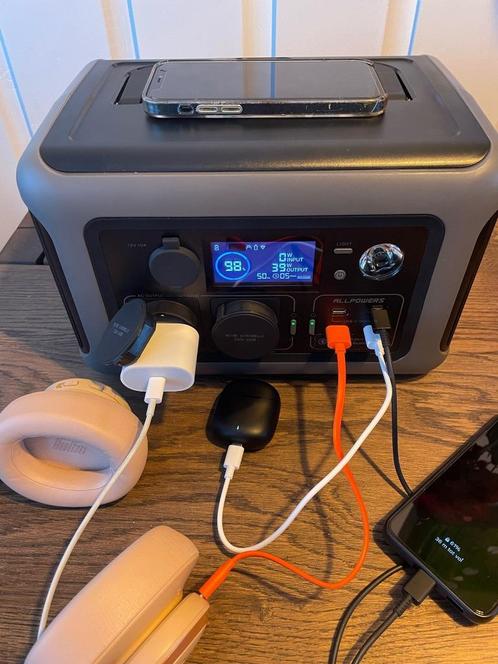 Powerstation 600W Allpowers 299Wh Noodpakket Thuisbatterij, Caravans en Kamperen, Kampeeraccessoires, Nieuw, Ophalen of Verzenden