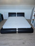 Bed 160x200 met schone matras, Ophalen, Overige materialen, Zwart, Tweepersoons