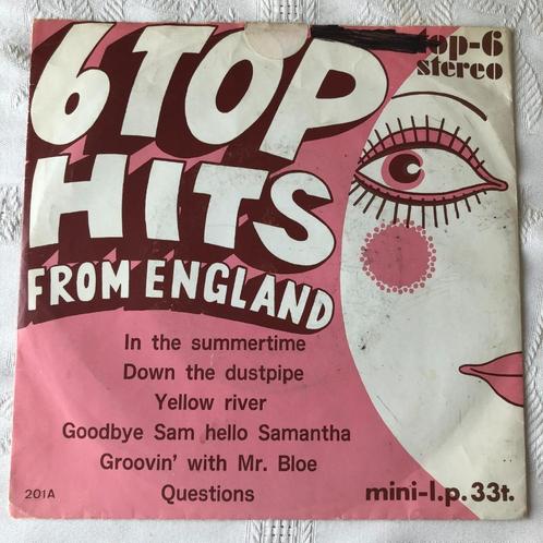 Mini 6 Top Hits From England rose EP, Cd's en Dvd's, Vinyl Singles, Zo goed als nieuw, EP, Pop, 7 inch, Ophalen of Verzenden