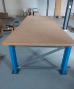 Stevige Werktafel met Metalen Onderstel 270x105cm, Ophalen