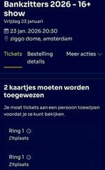 Bankzitters 23 januari 2026, Tickets en Kaartjes, Twee personen