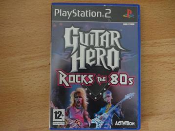 PS2 Guitar Hero Rocks The 80 's , Sony Playstation 2 Game