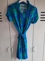 Fabienne chapot jurk maat s blauw groen palm als nieuw, Maat 38/40 (M), Blauw, Ophalen of Verzenden, Zo goed als nieuw